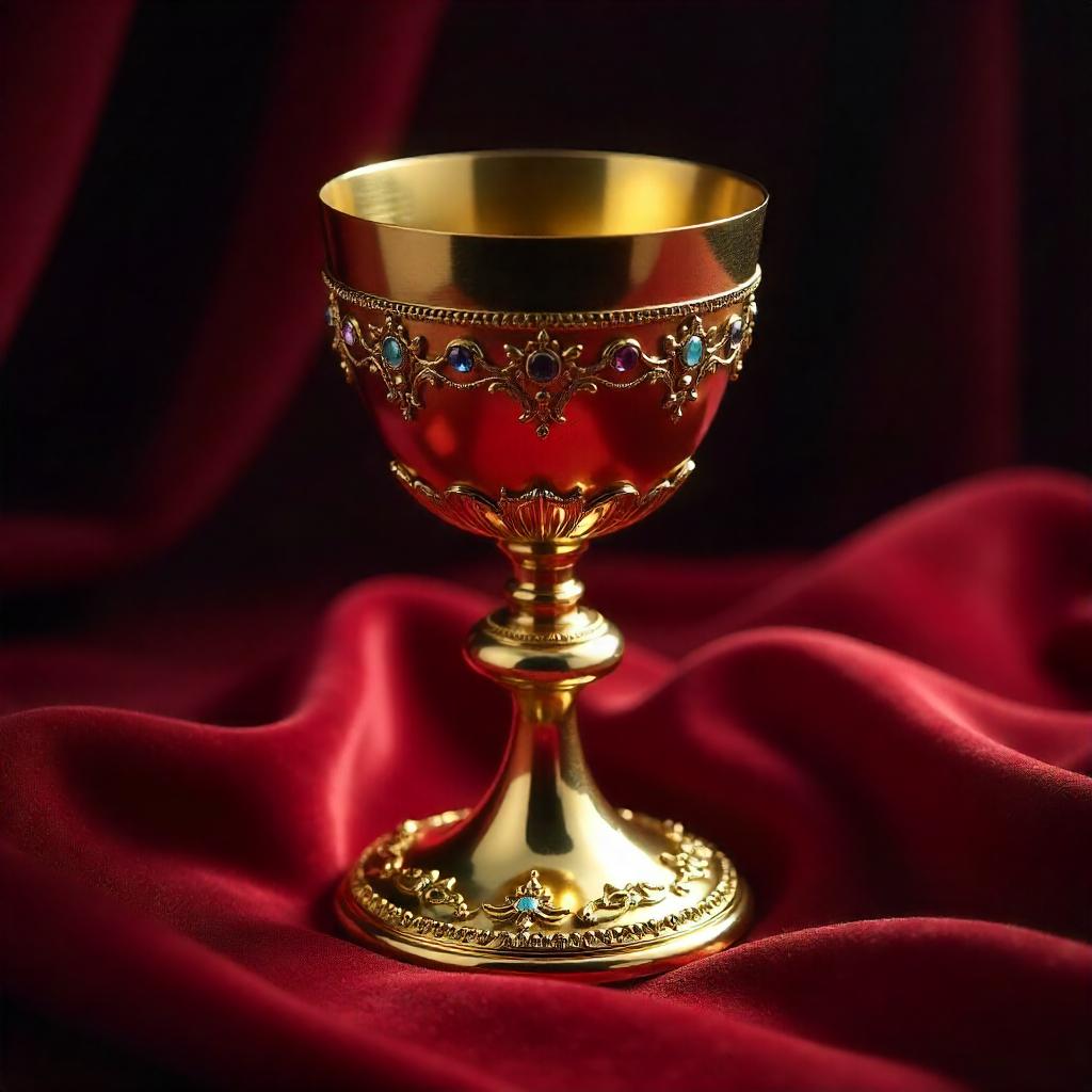 Golden Chalice in Photographic Digital Art