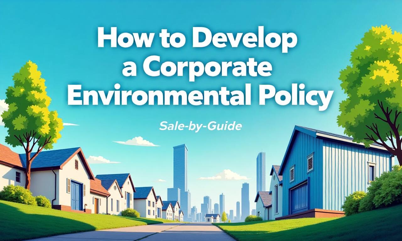 How to Develop a Corporate Environmental Policy: A Step-by-Step Guide