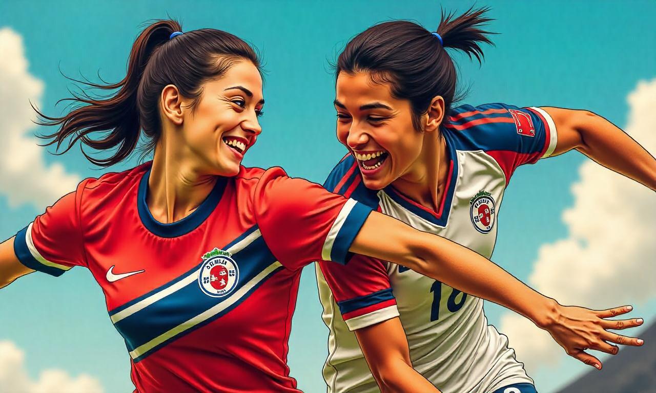 Marissa Anita dan Rugaiya Usman Wiranto dalam Norway vs Italy