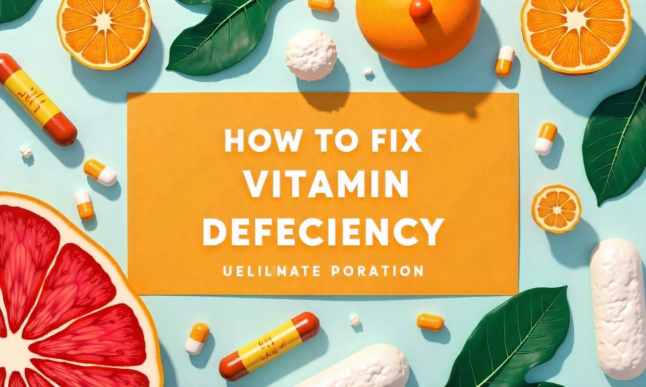 How to Fix Vitamin Deficiency: Natural Tips & Solutions